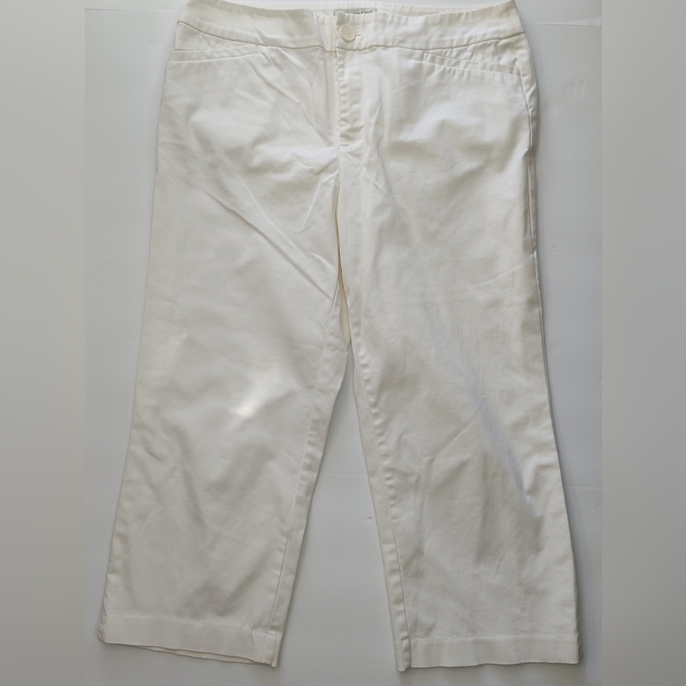 Coldwater Creek white capri pants size 10